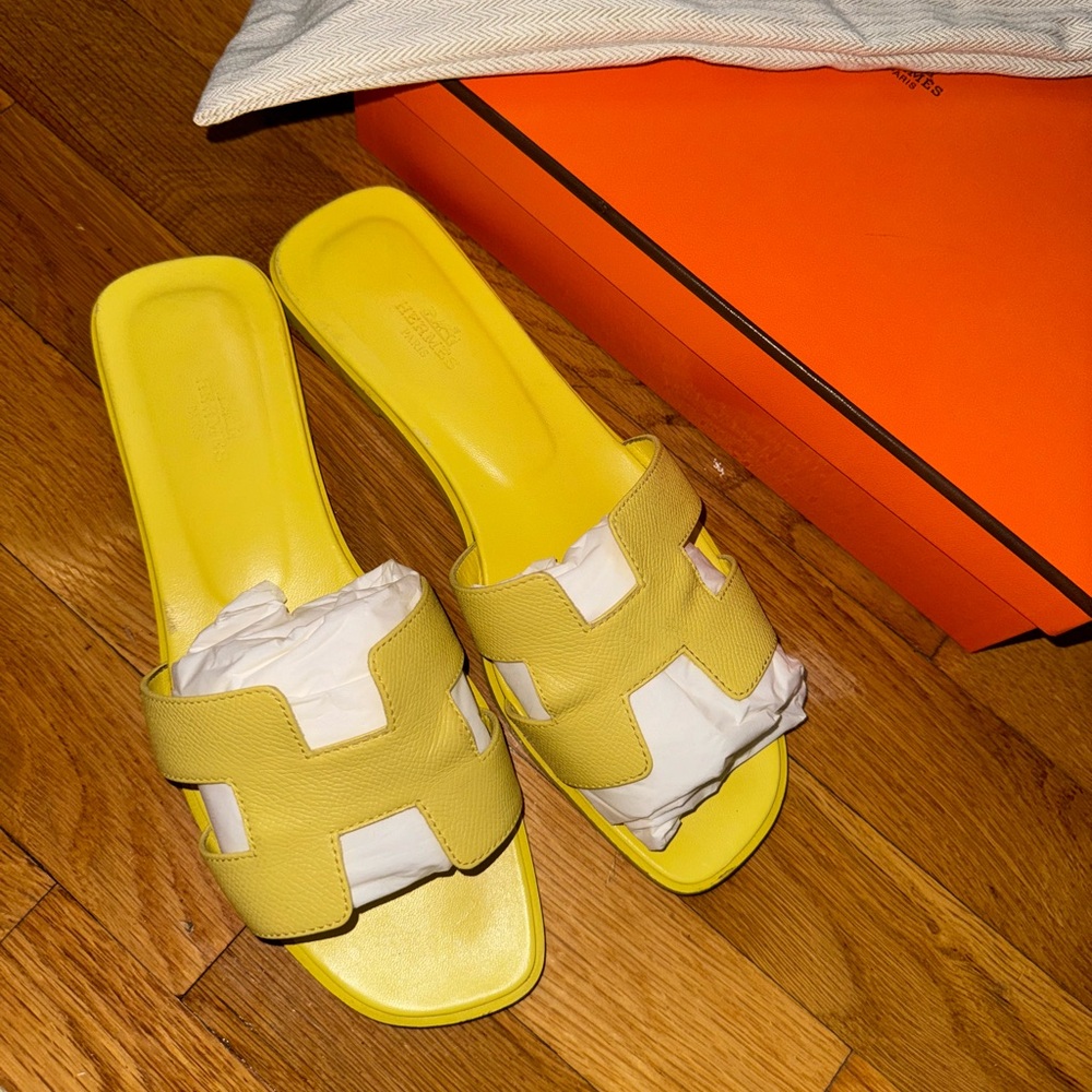 Hermes Lime Orans 39.5